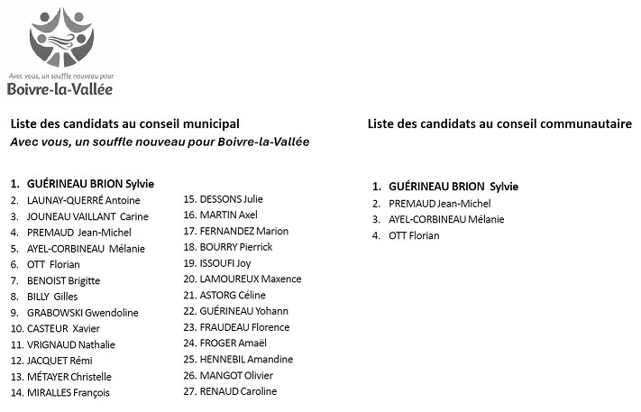 Notre bulletin de vote